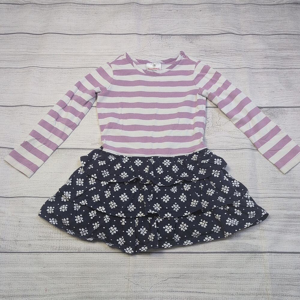 4 Hanna Andersson Stripe/Floral Long Sleeve Dress